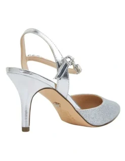 Nina Tonya Silver Baby Glitter Pump