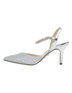 Nina Tonya Silver Baby Glitter Pump