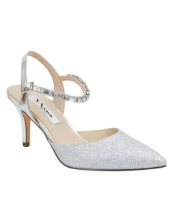 Nina Tonya Silver Baby Glitter Pump