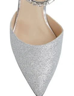 Nina Tonya Silver Baby Glitter Pump