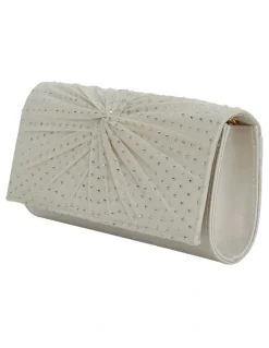 Nina Unique Bags in Ivory Crystal