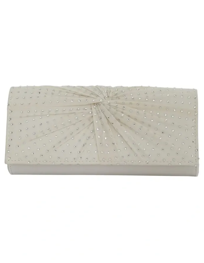 Nina Unique Bags in Ivory Crystal
