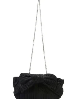 Nina Veda Bag in Black Pleat