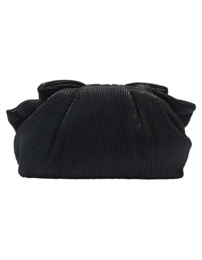 Nina Veda Bag in Black Pleat