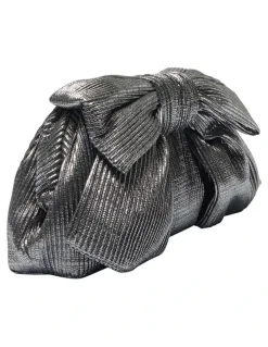 Nina Veda Bag in Gunmetal Pleat