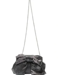 Nina Veda Bag in Gunmetal Pleat