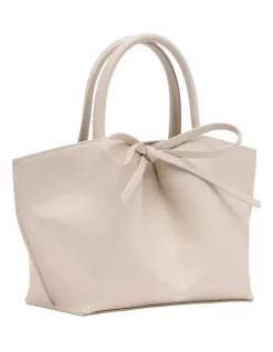 Nine West Alma Bow Mini Tote in Cream