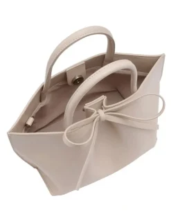 Nine West Alma Bow Mini Tote in Cream