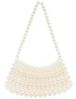 Nine West Bobbie Beaded Bag in Ivory