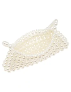 Nine West Bobbie Beaded Bag in Ivory