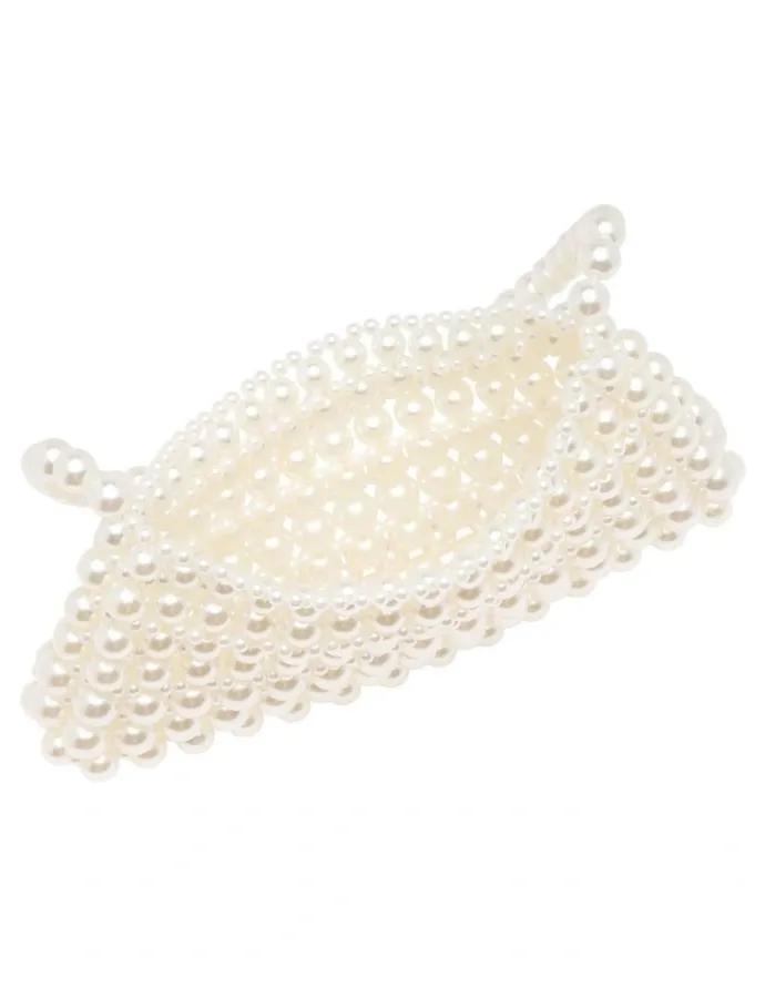 Nine West Bobbie Beaded Bag in Ivory