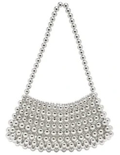 Nine West Bobbie Beaded Bag in Silver