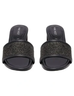 Nine West Fins Heeled Sandal in Black