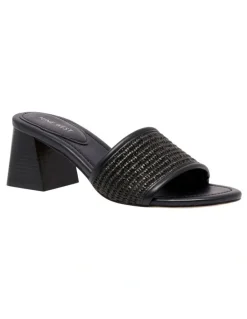 Nine West Fins Heeled Sandal in Black