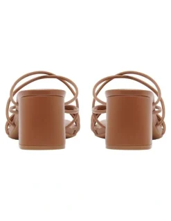 Nine West Gainer Heeled Sandal in Light Brown