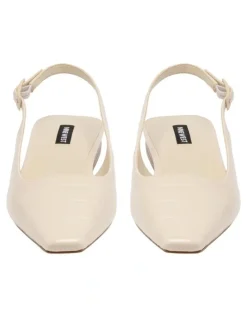 Nine West Gones Slingback Flat in Ivory