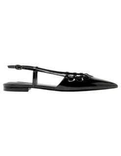Nine West Harra Slingback Flat in Black