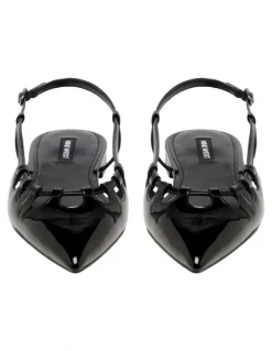 Nine West Harra Slingback Flat in Black