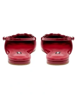 Nine West Harra Slingback Flat in Red