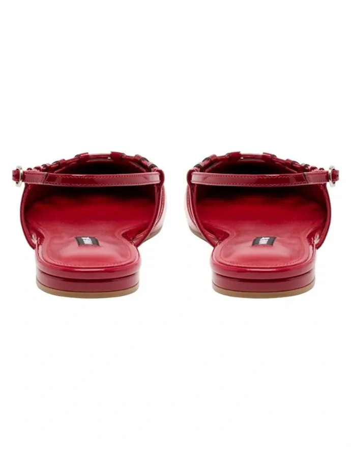 Nine West Harra Slingback Flat in Red