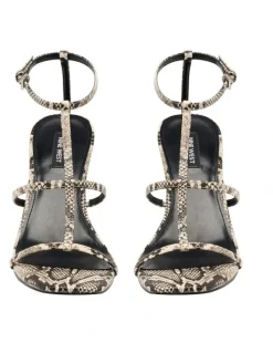 Nine West Pinila Heeled Sandal in Snake