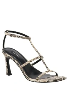 Nine West Pinila Heeled Sandal in Snake