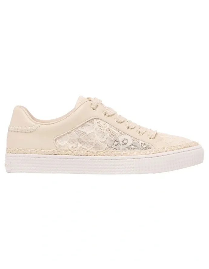 Nine West Singy Sneaker in Ivory