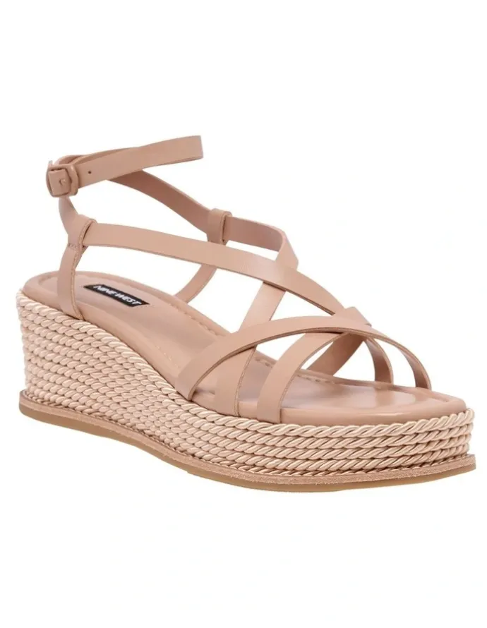 Nine West Criba Wedge in Nude