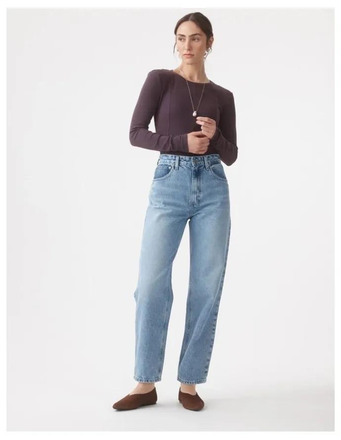 Nobody Denim Lou Jean 30 in Tonal