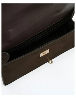 Novo Shoes Achilles Bag in Espresso Suede
