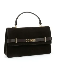 Novo Shoes Achilles Bag in Espresso Suede