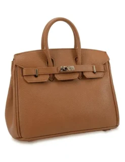 Novo Shoes Adora Top Handle Bag in Tan