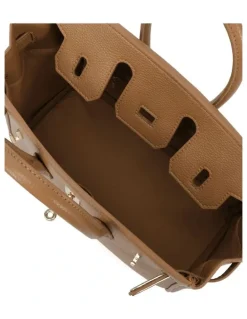 Novo Shoes Adora Top Handle Bag in Tan
