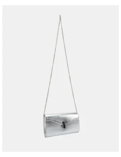 Novo Shoes Alysse Clutch in Silver