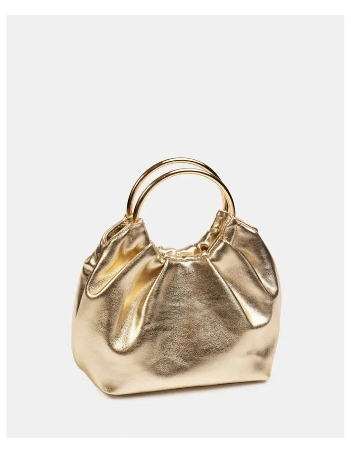 Novo Shoes Amori Top Handle Bag in Gold