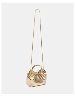 Novo Shoes Amori Top Handle Bag in Gold