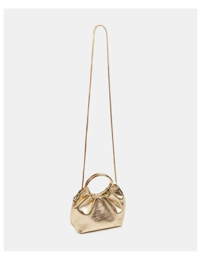 Novo Shoes Amori Top Handle Bag in Gold