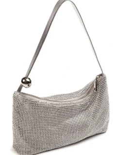 Novo Shoes Auralias Shoulder Bag in Silver