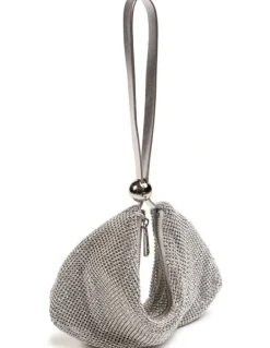 Novo Shoes Auralias Shoulder Bag in Silver