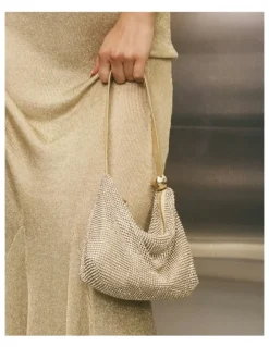 Novo Shoes Auralias Top Handle Bag in Gold