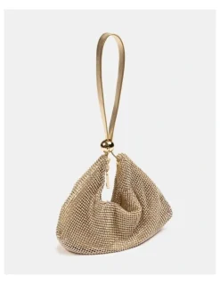 Novo Shoes Auralias Top Handle Bag in Gold
