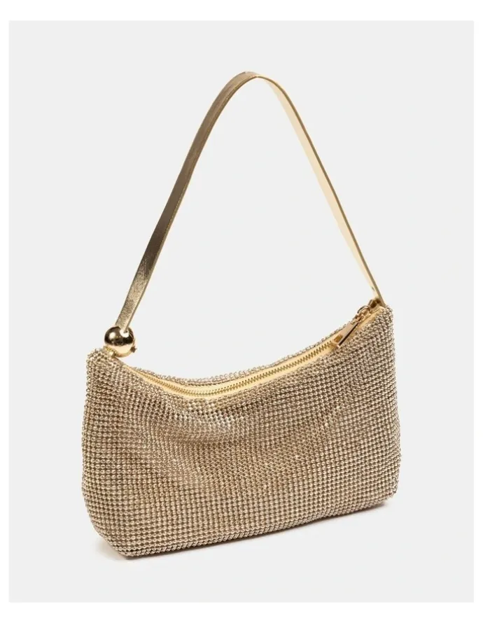 Novo Shoes Auralias Top Handle Bag in Gold