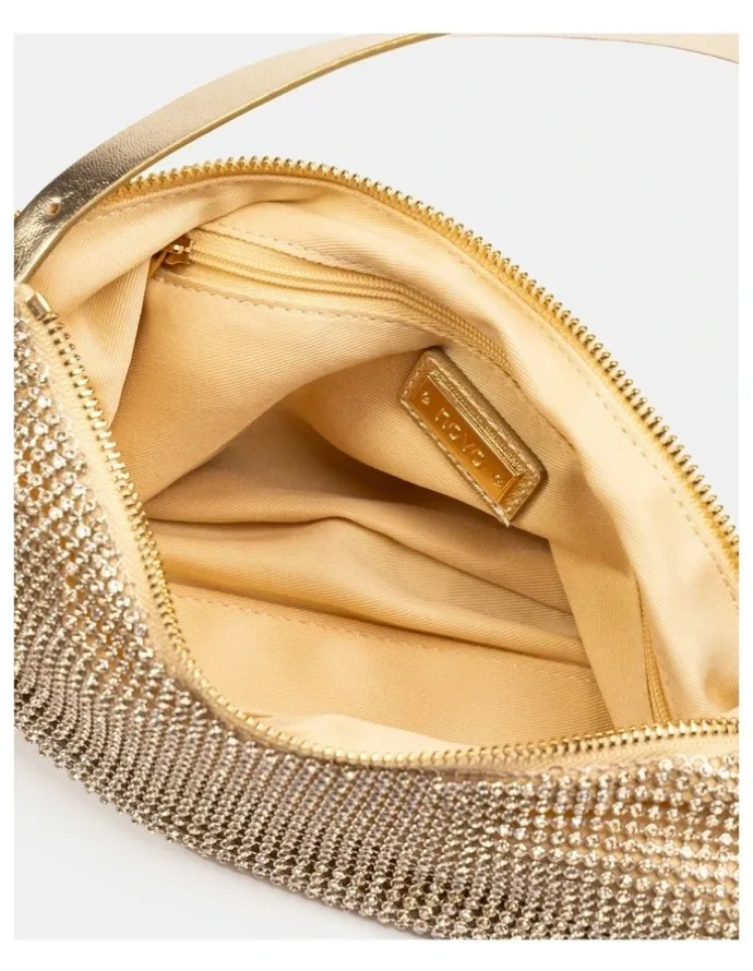 Novo Shoes Auralias Top Handle Bag in Gold