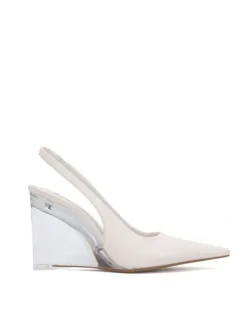 Novo Shoes BIANKO Wedge Sandal - White - Novo Shoes