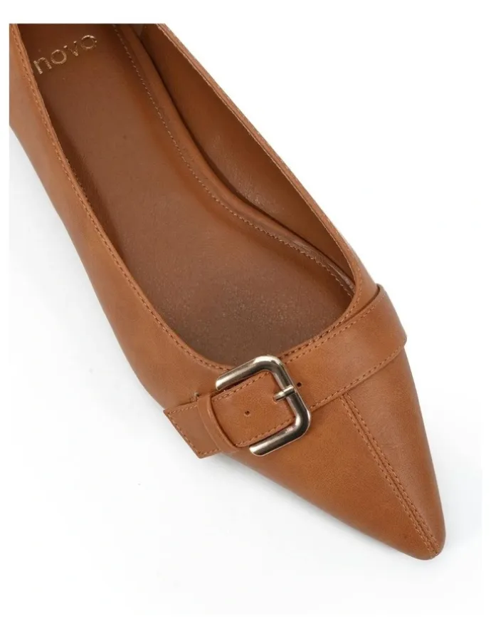 Novo Shoes Catty Ballet Flats in Pecan