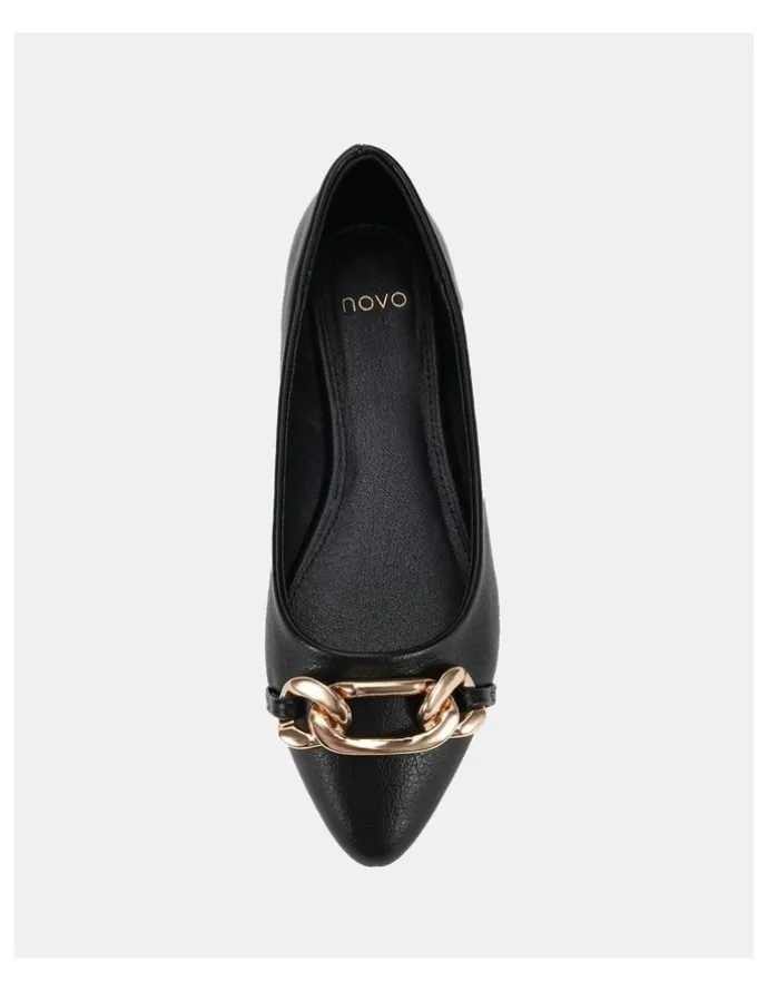 Novo Shoes Clova Ballet Flats in Black
