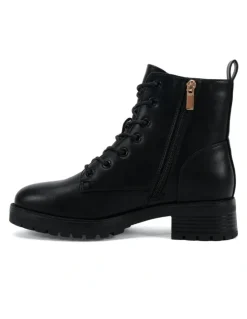 Novo Shoes Darrell Heeled Boots in Black