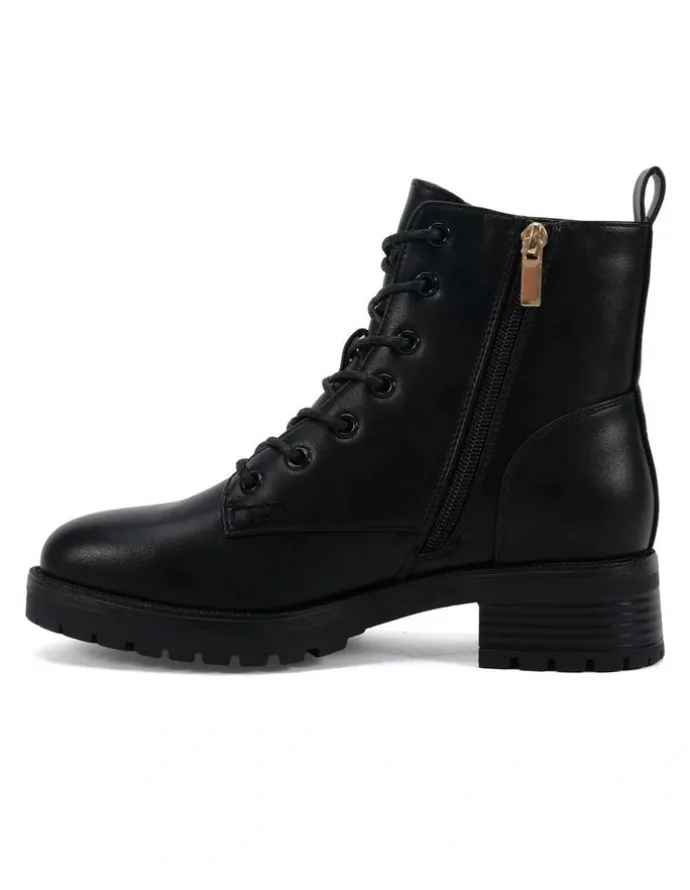 Novo Shoes Darrell Heeled Boots in Black
