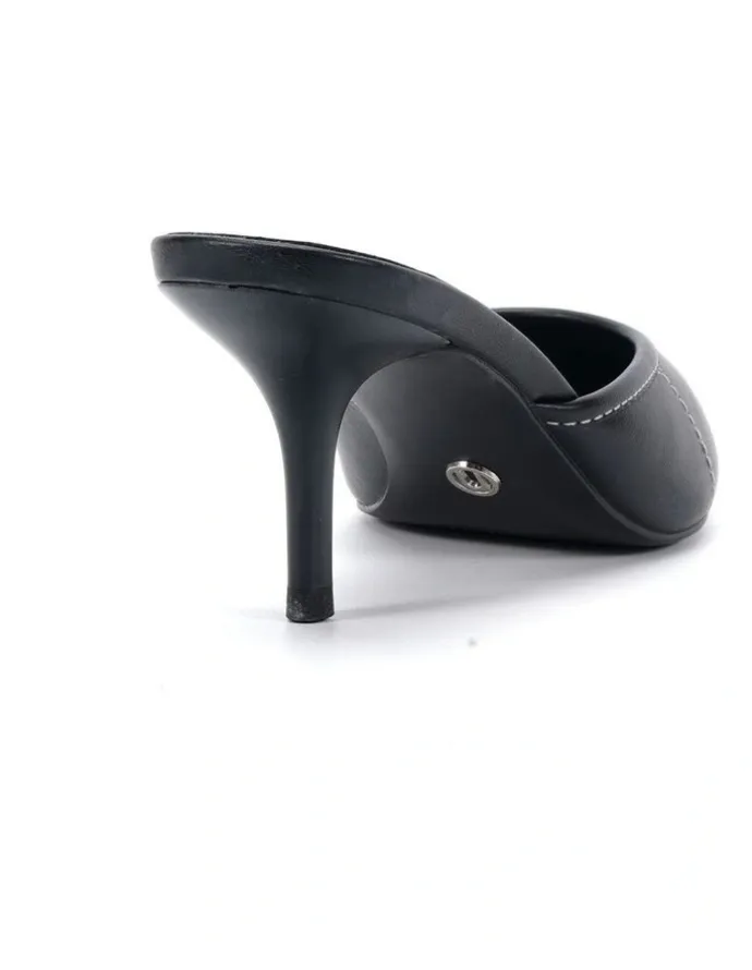 Novo Shoes IMPOLITE Heeled Mule - Black