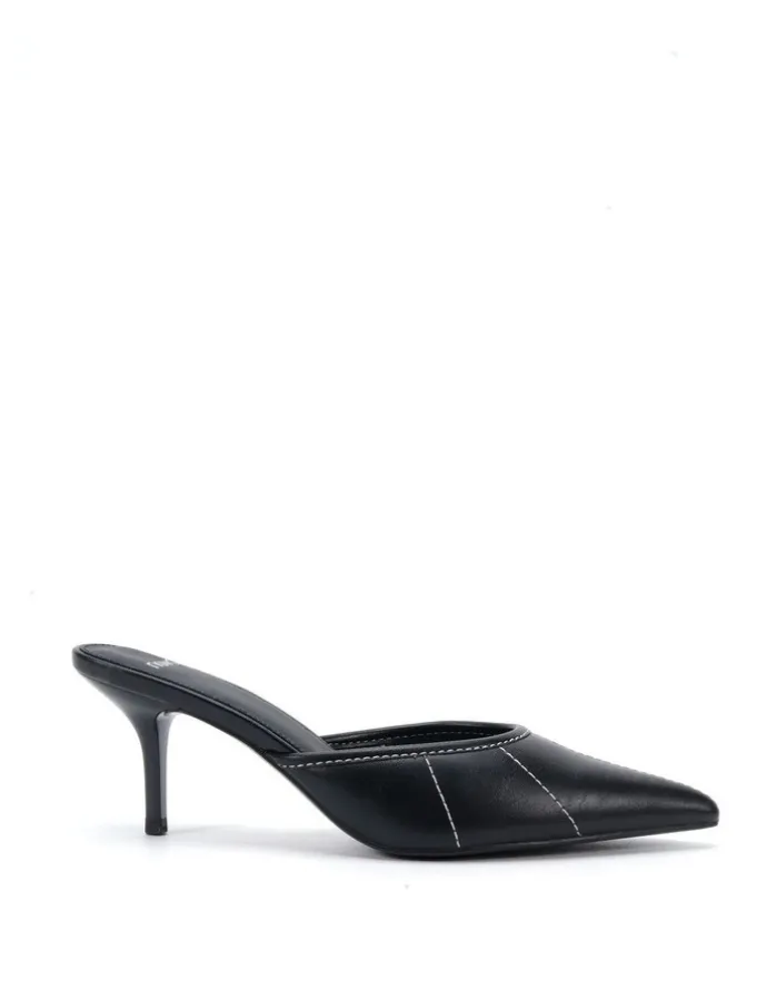 Novo Shoes IMPOLITE Heeled Mule - Black